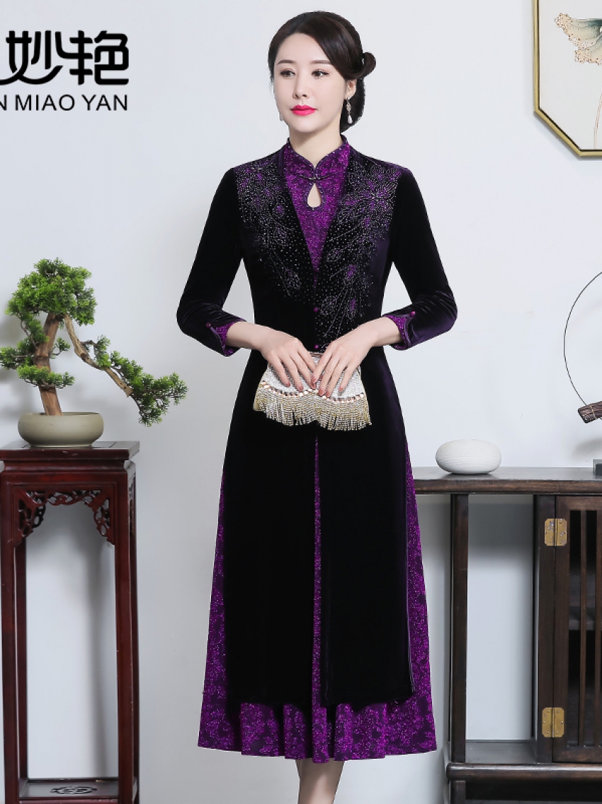 59080N紫色喜妈妈套装